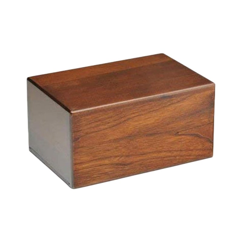 S.B.ARTS Wooden Urn for Human Ashes, Decorative and Pet Memorial Urn - Keepsake Burial Ash Box - Small (Style1, 6 X 4 X 2.75 inch) - Image 1